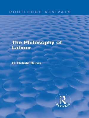 cover image of The Philosophy of Labour